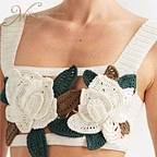 flower crochet tank top